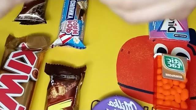 Some lot's of candies: milka chocolate, lion, twix vs dirol vs mentos vs fitness bar vs lollipops Some lot's of candies: milka chocolate, lion, twix vs dirol vs mentos vs fitness bar vs lollipops