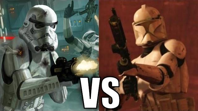 Stormtroopers vs clone troopers (phase 1) - star wars versus Stormtroopers vs clone troopers (phase 1) - star wars versus