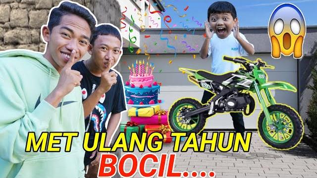 Pr4nk surprise ulang tahun bocil!! kaget dapet hadiah motor trail mini?? | mikael tubehd Pr4nk surprise ulang tahun bocil!! kaget dapet hadiah motor trail mini?? | mikael tubehd
