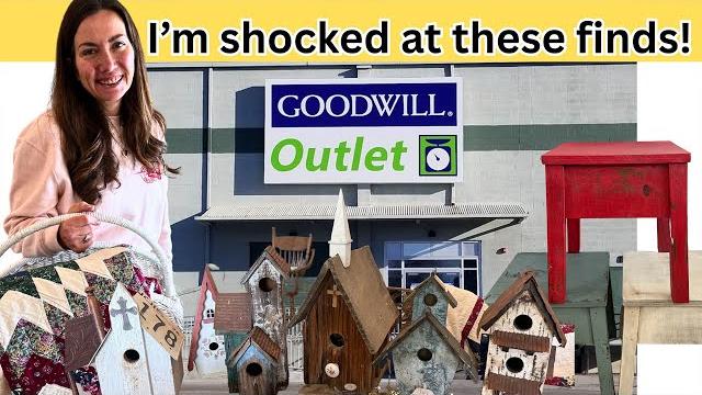 Shocking finds at the goodwill outlet - we never get this lucky! + milk paint stool diy from scraps Shocking finds at the goodwill outlet - we never get this lucky! + milk paint stool diy from scraps