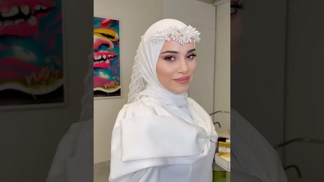 Gelinbaşı türban tasarımı gelin makyajı #gelinbaşı #bride #tesettür #turban #düğün #nişan Gelinbaşı türban tasarımı gelin makyajı #gelinbaşı #bride #tesettür #turban #düğün #nişan
