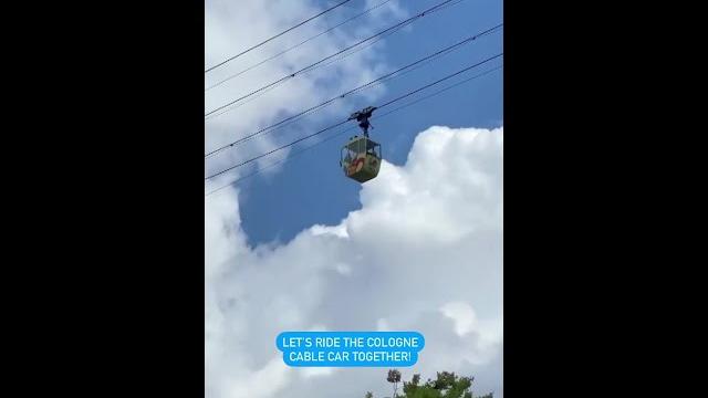 Let’s ride the cologne cable car together! Let’s ride the cologne cable car together!
