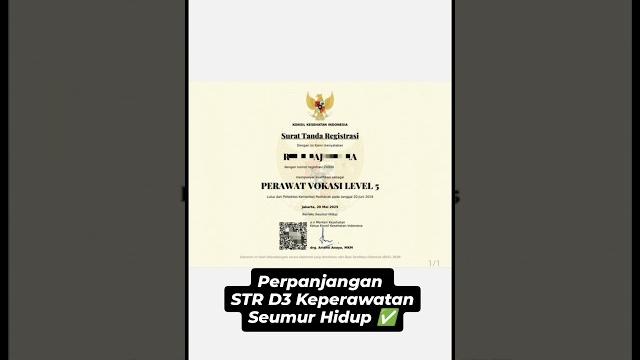 Perpanjangan str d3 keperawatan seumur hidup. #perawat #keperawatan #str #estr #kki #jasastr Perpanjangan str d3 keperawatan seumur hidup. #perawat #keperawatan #str #estr #kki #jasastr