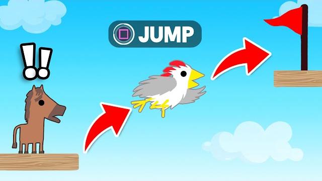 Ultimate chicken horse but with mega jump! Ultimate chicken horse but with mega jump!