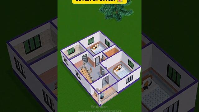 20 by 29 home plans | 600 square feet house plans 3d #erarman #home #3dhouse #house #shortfeed 20 by 29 home plans | 600 square feet house plans 3d #erarman #home #3dhouse #house #shortfeed