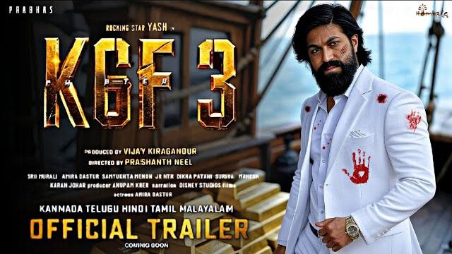K.g.f: chapter 3 - official trailer | rocking star yash | prabhas | ravi basrur | prashanth neel K.g.f: chapter 3 - official trailer | rocking star yash | prabhas | ravi basrur | prashanth neel