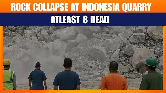 Indonesia tragedy | at least 8 dead in west java quarry collapse | rescue underway | news9 Indonesia tragedy | at least 8 dead in west java quarry collapse | rescue underway | news9