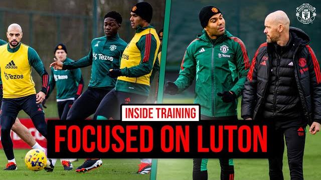 Gearing up to face luton town | inside training Gearing up to face luton town | inside training
