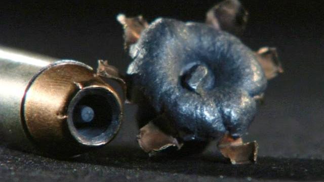 Wound ballistics - round nose vs hollow point Wound ballistics - round nose vs hollow point