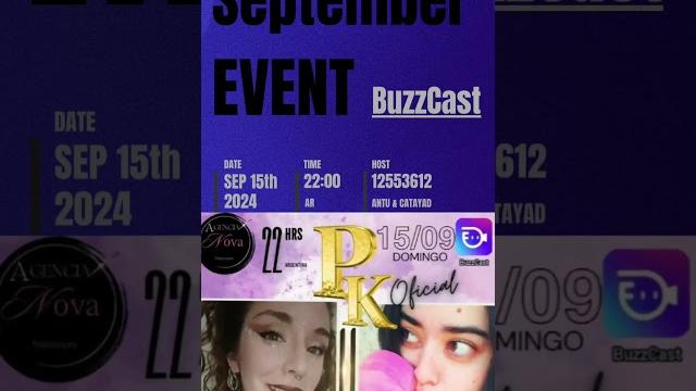 Buzzcast september event! #buzzcast #subasta #streamer #livestream #birthday #game #pokemon #party Buzzcast september event! #buzzcast #subasta #streamer #livestream #birthday #game #pokemon #party