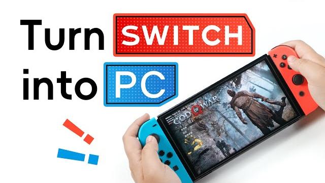 We turned nintendo switch into a steam deck, and runs pc games! We turned nintendo switch into a steam deck, and runs pc games!