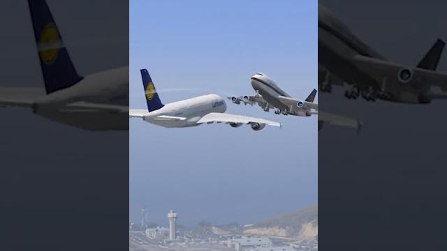 Mid-air collision between two giant aeroplane gta 5 #shorts Mid-air collision between two giant aeroplane gta 5 #shorts