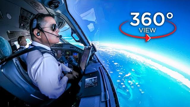 360° airline pilot's view | miami - bahamas | american eagle e-175 360° airline pilot's view | miami - bahamas | american eagle e-175