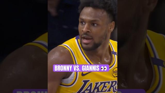 Bronny showing the handles vs. giannis Bronny showing the handles vs. giannis