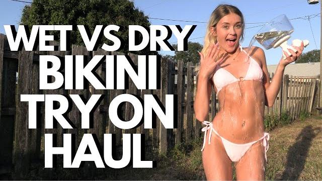 Wet vs dry fashion nova bikinis try on haul !!! Wet vs dry fashion nova bikinis try on haul !!!