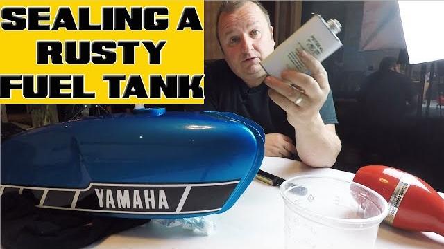 Sealing a rusty motorcycle fuel tank - (petseal) Sealing a rusty motorcycle fuel tank - (petseal)