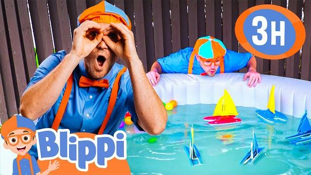 Learn colors with rainbow boats | blippi and meekah best friend adventures | educational videos Learn colors with rainbow boats | blippi and meekah best friend adventures | educational videos