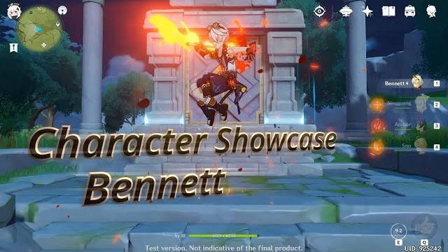 Genshin impact cbt - character showcase - bennett Genshin impact cbt - character showcase - bennett