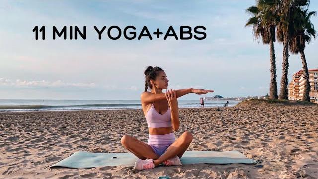 11 min yoga+abs - a slow and "relaxed" / workout 11 min yoga+abs - a slow and "relaxed" / workout