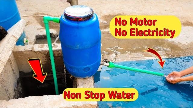 No motor no electricity non stop water diy : No motor no electricity non stop water diy :