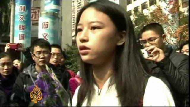 Protesters in china call for press freedom Protesters in china call for press freedom