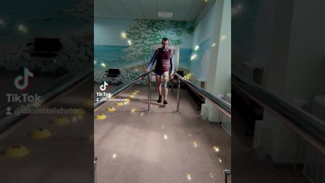 First steps on prosthetic leg First steps on prosthetic leg