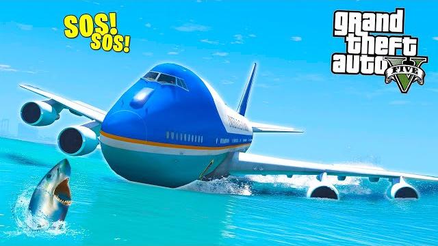 Крушение самолёта президента в океане! сможет ли кто-то выжить? - gta 5 (моды гта 5) Крушение самолёта президента в океане! сможет ли кто-то выжить? - gta 5 (моды гта 5)