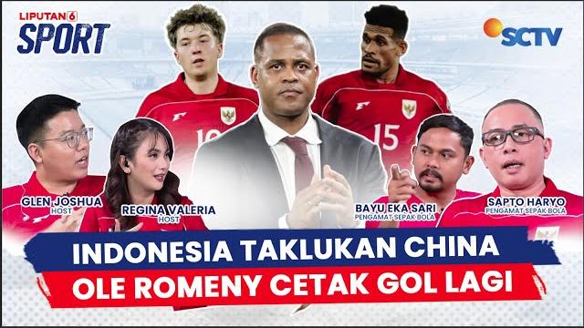 Timnas indonesia kalahkan china: kluivert turunkan 7 pemain liga 1, ole romeny cetak gol lagi Timnas indonesia kalahkan china: kluivert turunkan 7 pemain liga 1, ole romeny cetak gol lagi