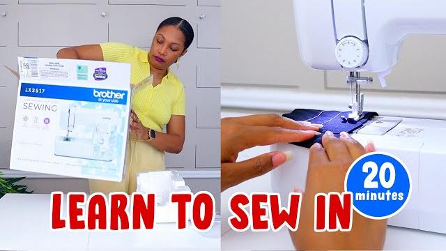 Learn to sew in 20 minutes! | easy step-by-step tutorial Learn to sew in 20 minutes! | easy step-by-step tutorial