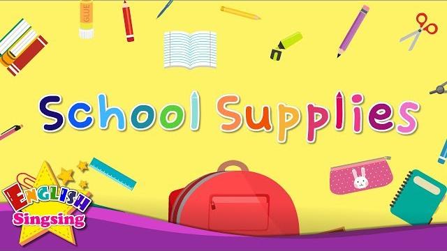 School supplies - kids vocabulary - learn english for kids - english educational video School supplies - kids vocabulary - learn english for kids - english educational video