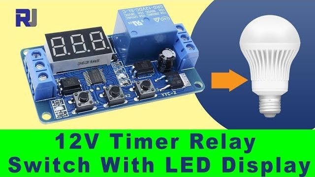 Home automation: 12v relay with led display delay 0.1 seconds to 999 seconds timer module p1 to p4 Home automation: 12v relay with led display delay 0.1 seconds to 999 seconds timer module p1 to p4