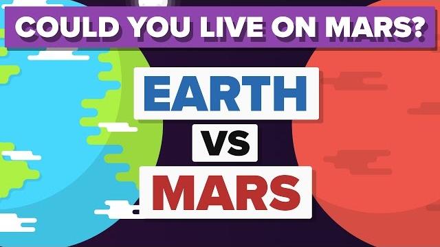 Earth vs mars - how do they compare - space / planet comparison Earth vs mars - how do they compare - space / planet comparison