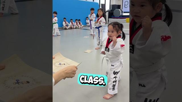 This girl is a pro at taekwondo #shorts This girl is a pro at taekwondo #shorts