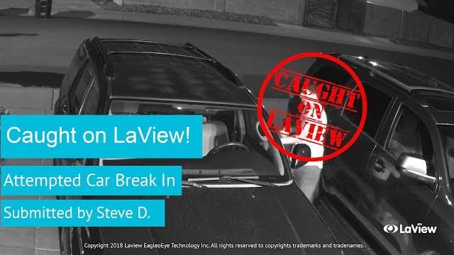 Teenage car break in attempt | caught on laview Teenage car break in attempt | caught on laview