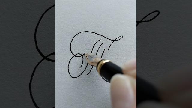 Буква т, красивый почерк перьевой ручкой Буква т, красивый почерк перьевой ручкой