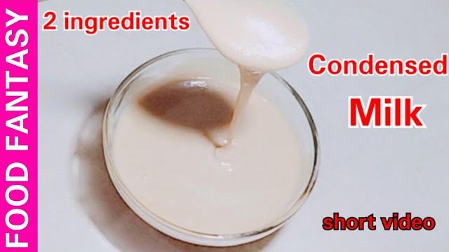 How to make condensed milk | 2 ingredients condensed milk | food fantasy by saima | short videos How to make condensed milk | 2 ingredients condensed milk | food fantasy by saima | short videos