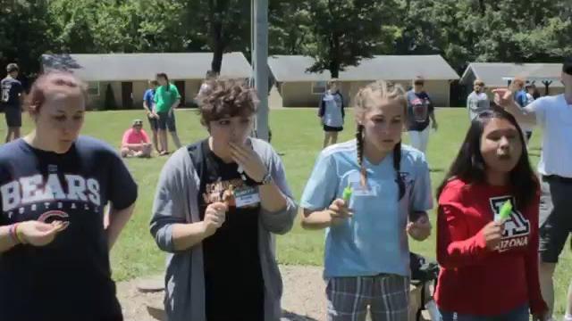 Popsicle challenge - senior high girls Popsicle challenge - senior high girls