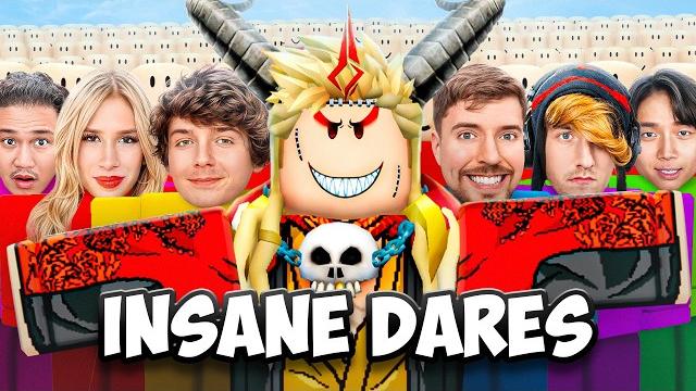 Completing the biggest dares on roblox Completing the biggest dares on roblox