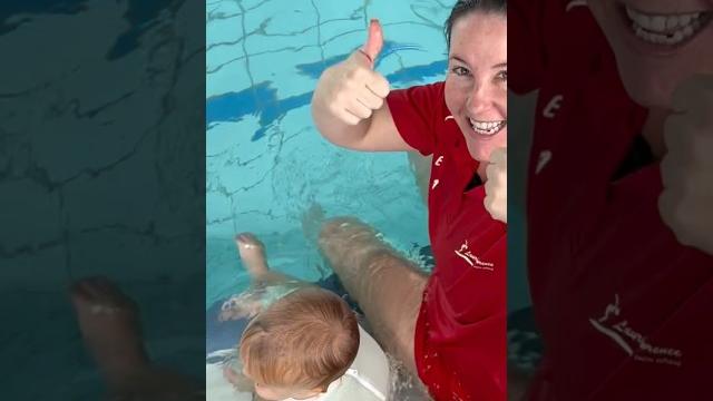 Baby swim safety skill turning to ledge #babyswim #babyswimming #safety #pool #learntoswim #class Baby swim safety skill turning to ledge #babyswim #babyswimming #safety #pool #learntoswim #class