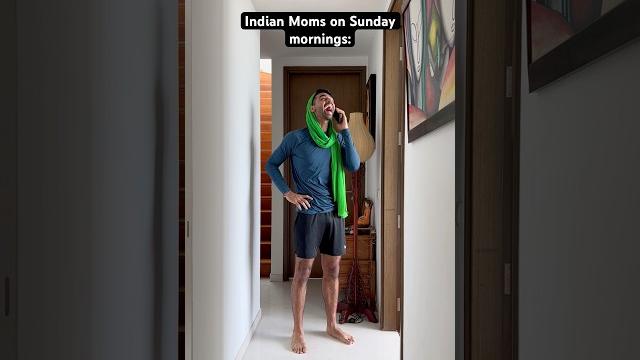 Indian moms on sunday mornings #shorts Indian moms on sunday mornings #shorts