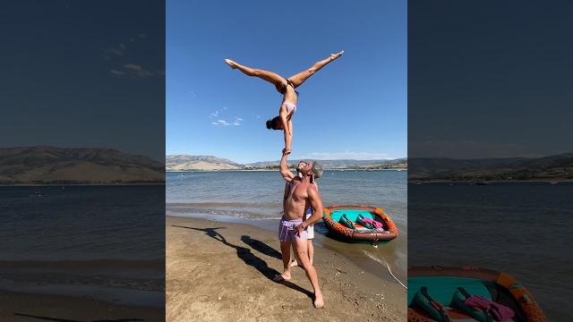 Handski on the beach with caylee #cheer #cheerleader #cheerleading #cayleeodle #fitness #stunt Handski on the beach with caylee #cheer #cheerleader #cheerleading #cayleeodle #fitness #stunt