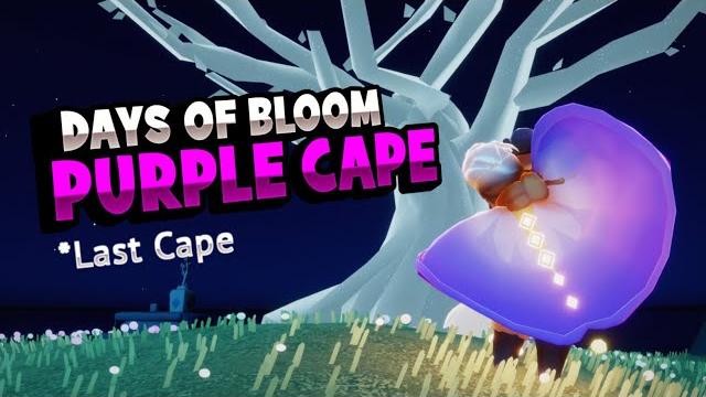 Days of bloom purple cape - sky cotl Days of bloom purple cape - sky cotl