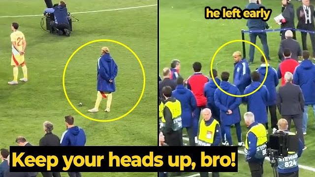 Moment lamine yamal seen alone holding back his anger as watched ronaldo raise nations league cup Moment lamine yamal seen alone holding back his anger as watched ronaldo raise nations league cup