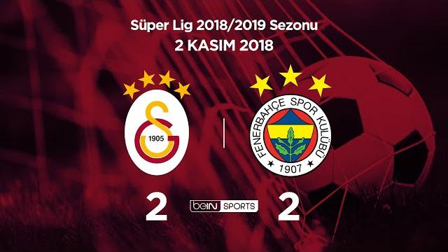 Galatasaray 2 - 2 fenerbahçe | maç özeti | 2018/19 Galatasaray 2 - 2 fenerbahçe | maç özeti | 2018/19