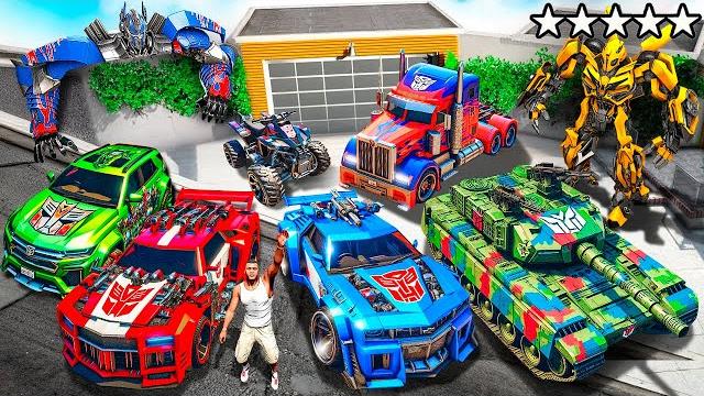 Collecting transformers cars in gta 5! Collecting transformers cars in gta 5!