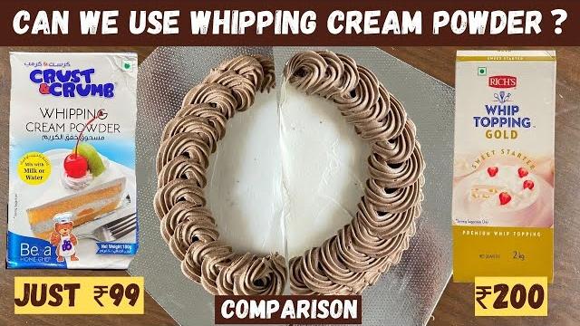 How to use whipping cream powder | comparison between whipping cream powder and whipping cream-தமிழ் How to use whipping cream powder | comparison between whipping cream powder and whipping cream-தமிழ்