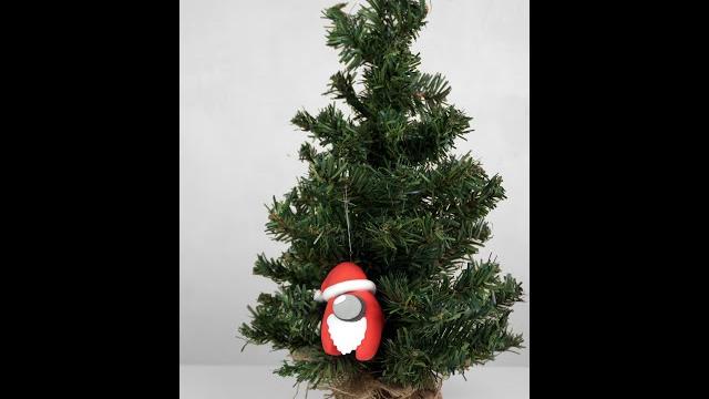 Amongus santa claus christmas tree toy diy Amongus santa claus christmas tree toy diy