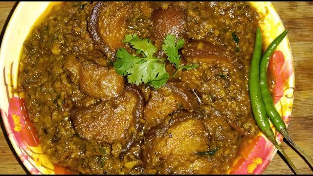 Pork with black lentils // bodo pork recipe // gahori logot mati-daal // #gaonliamankitchen Pork with black lentils // bodo pork recipe // gahori logot mati-daal // #gaonliamankitchen
