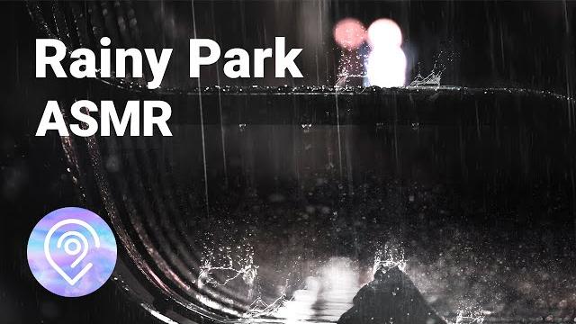 Asmr - gentle rain sounds falling in a late night park, rain to ease insomnia and enhance focus #039 Asmr - gentle rain sounds falling in a late night park, rain to ease insomnia and enhance focus #039