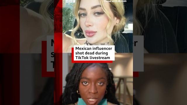 Mexican beauty influencer valeria marquez shot dead during tiktok livestream. #bbcnews Mexican beauty influencer valeria marquez shot dead during tiktok livestream. #bbcnews